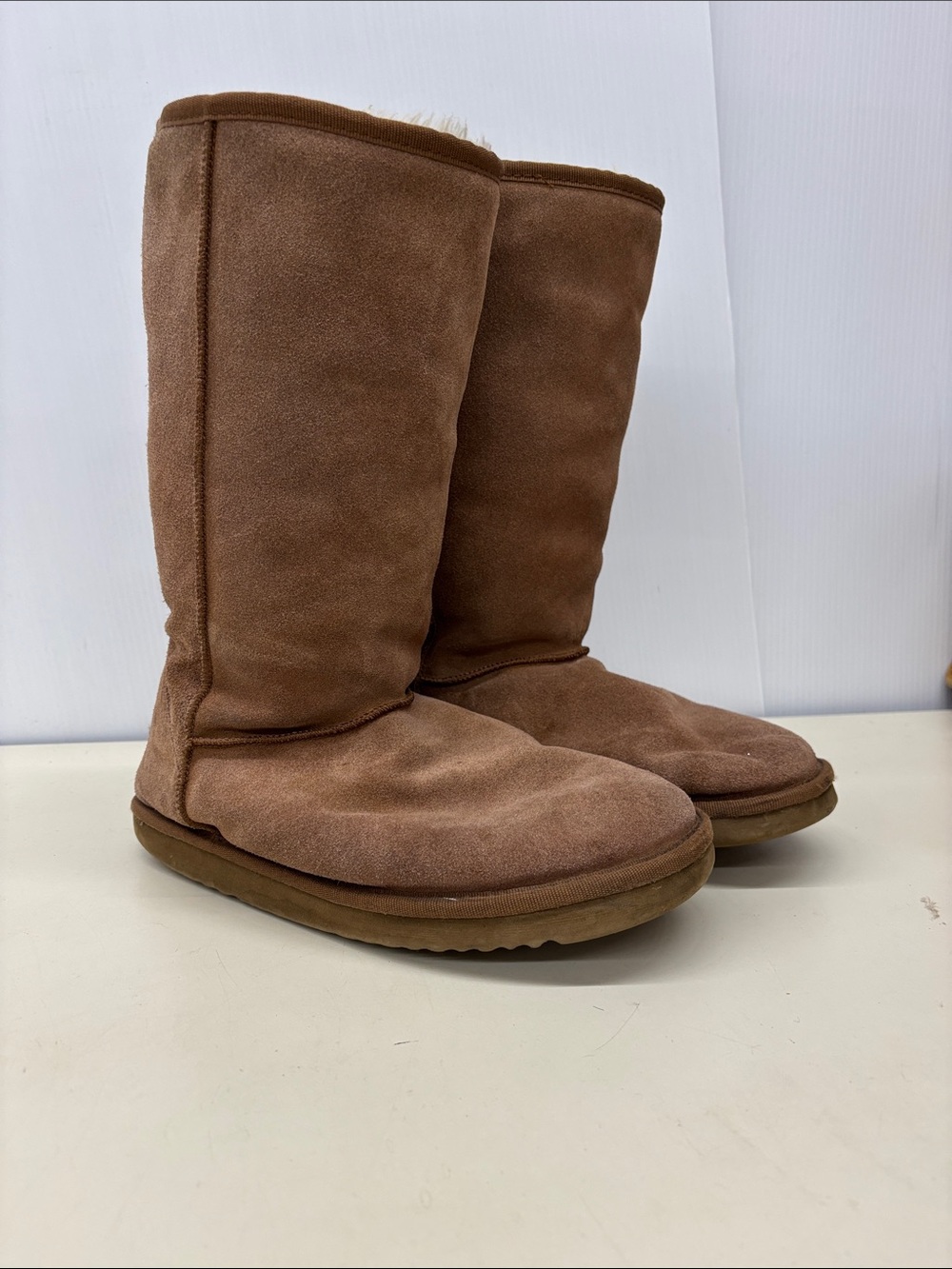 UGG Chestnut Suede Classic Tall Boots